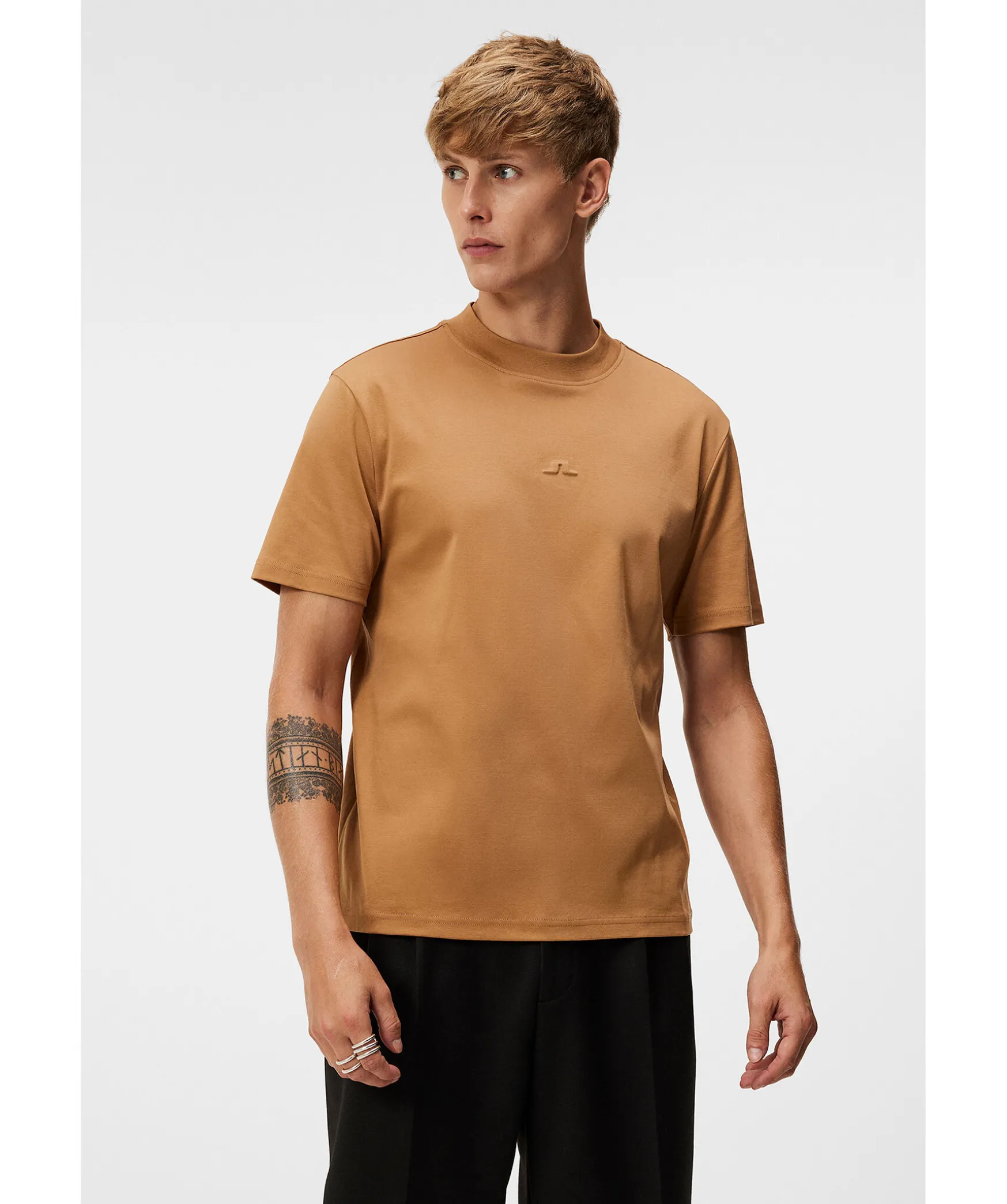 Adan Logo Mock Neck Tee