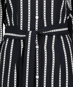 Argyle Stripe Shirt Dress