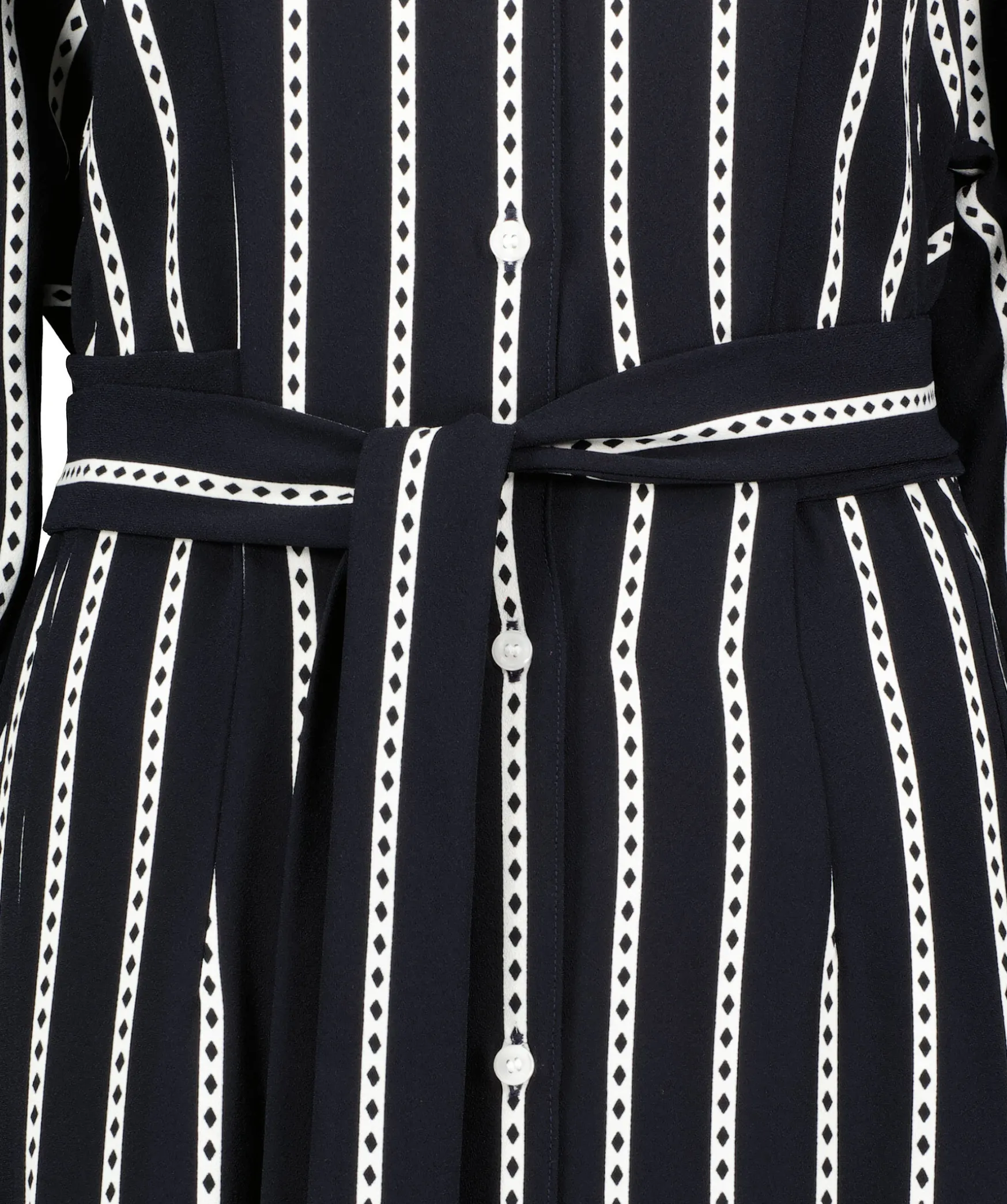 Argyle Stripe Shirt Dress