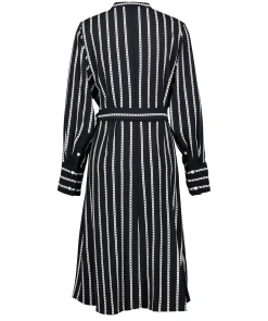 Argyle Stripe Shirt Dress