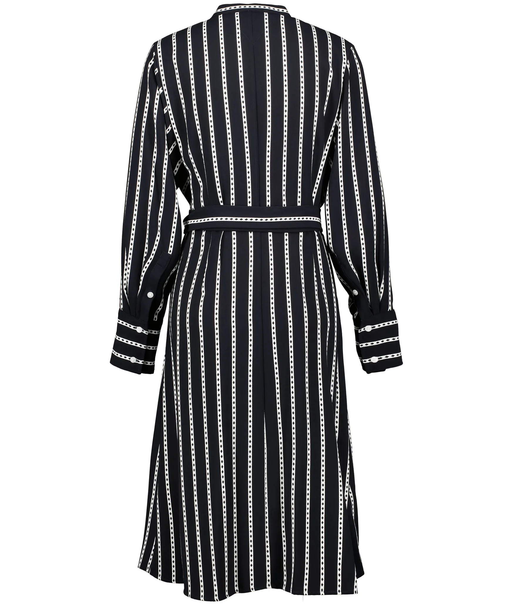 Argyle Stripe Shirt Dress