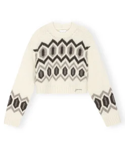 Chunky Graphic Wool Knit