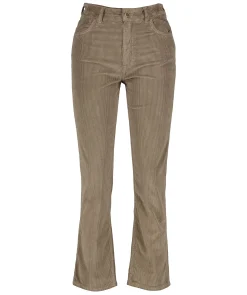 Cord Cropped Flare Jeans