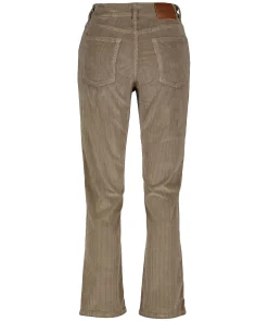 Cord Cropped Flare Jeans