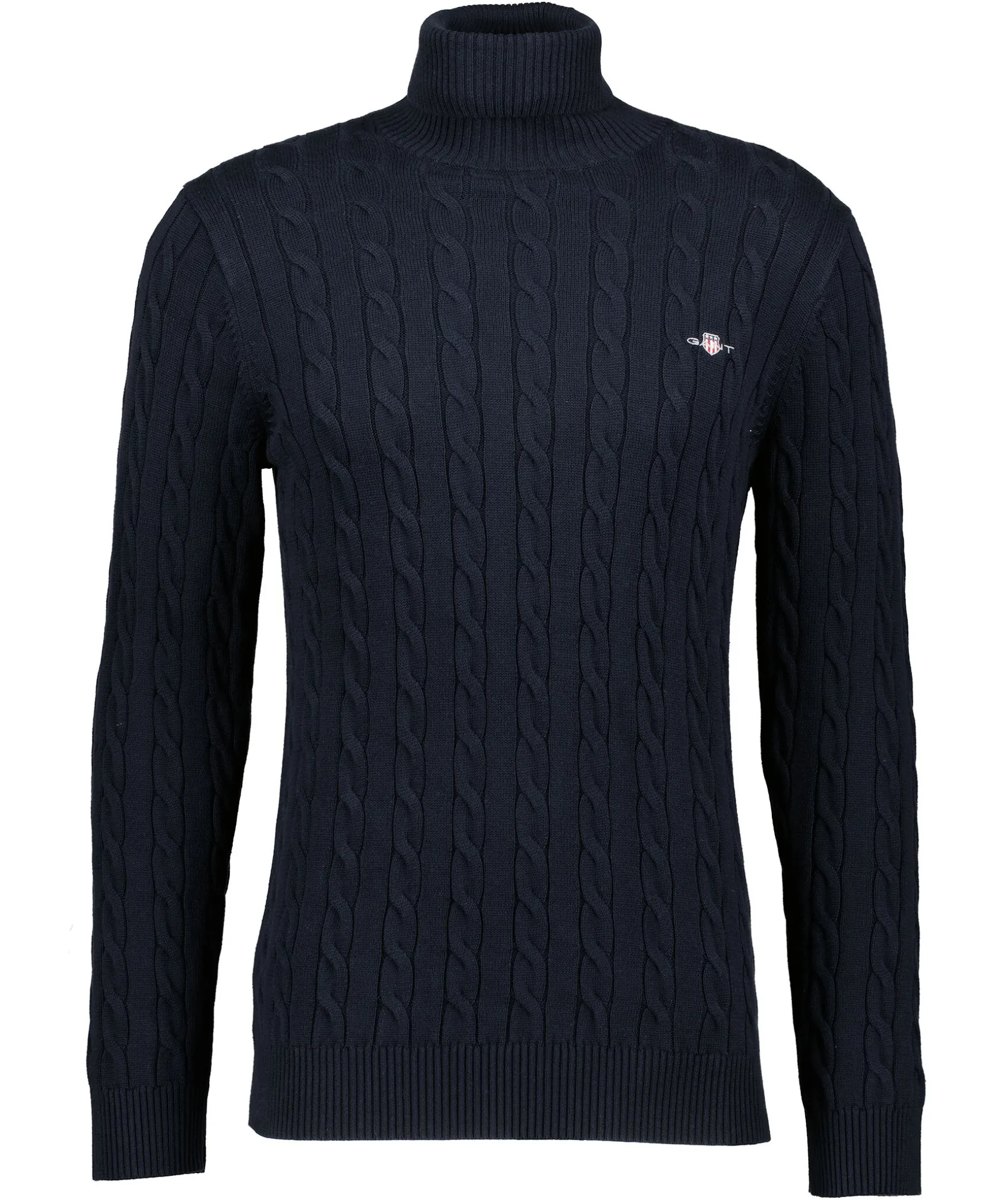 Cotton Cable Turtle Neck