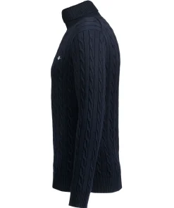 Cotton Cable Turtle Neck