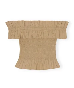 Cotton Poplin Smock Top