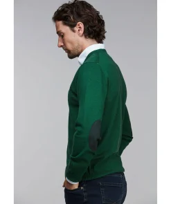 Crewneck Alcantara Patch