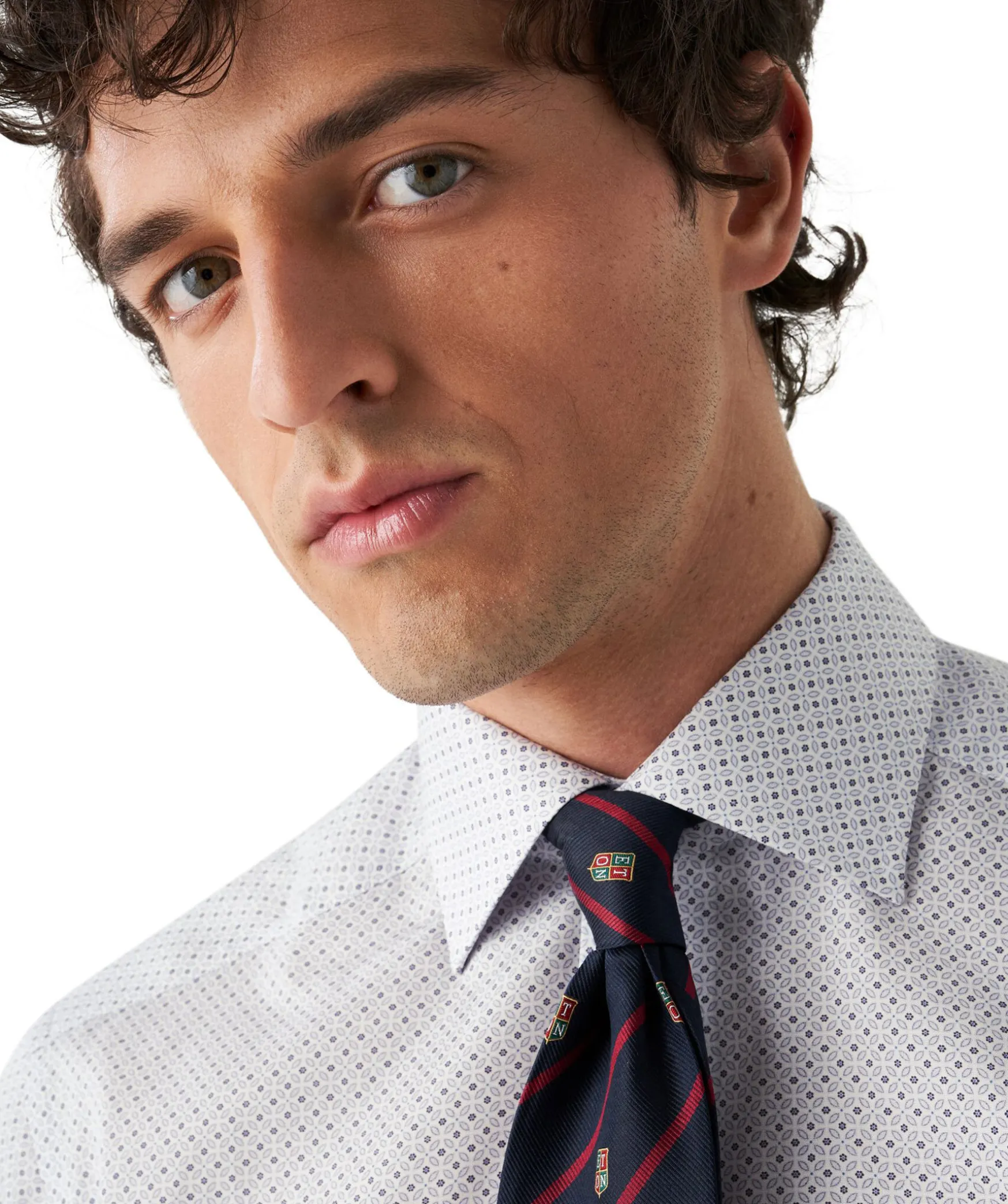 Floral Print Slim Shirt