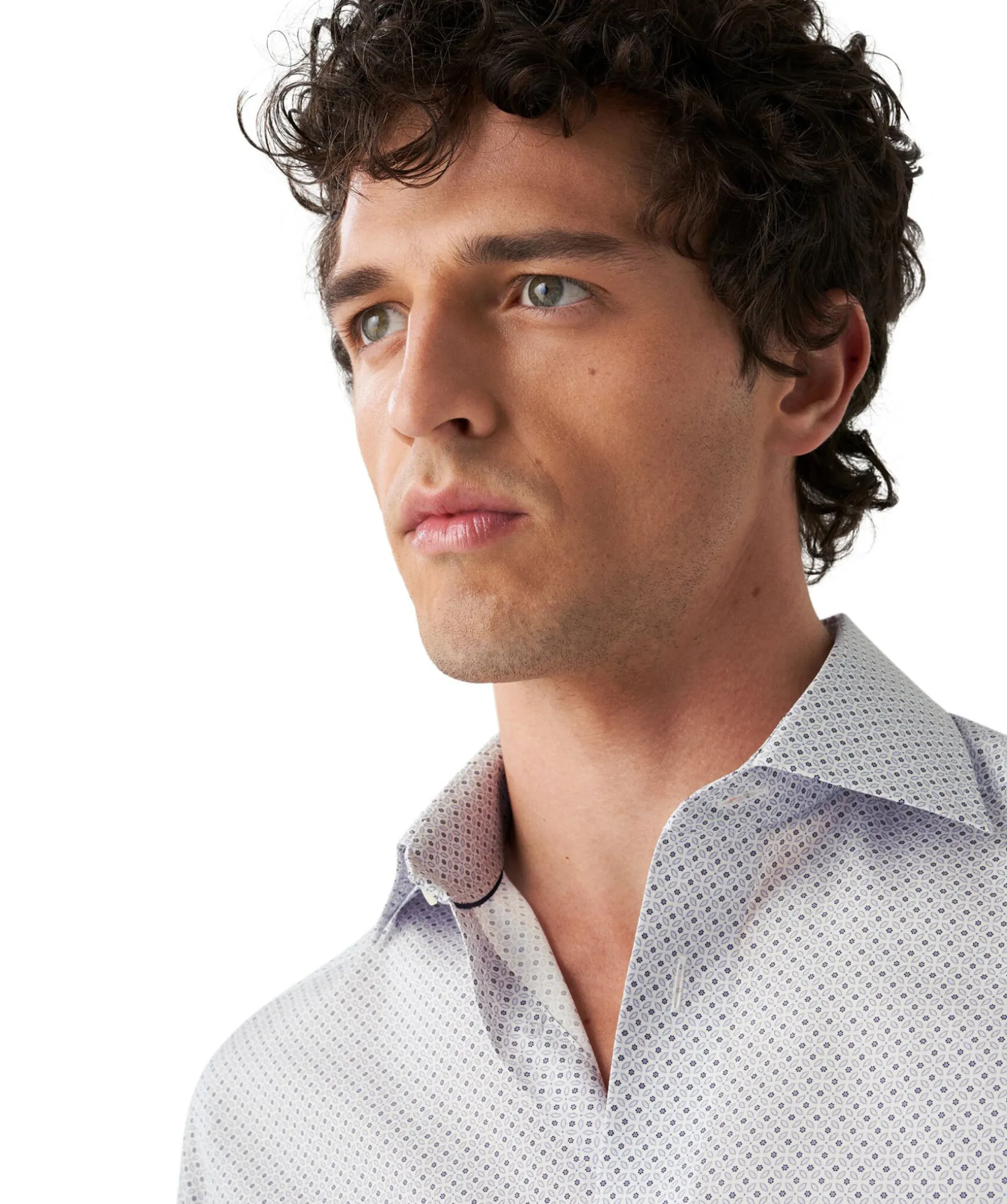 Floral Print Slim Shirt