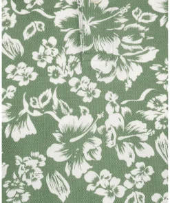 Floral Print Ss Pique