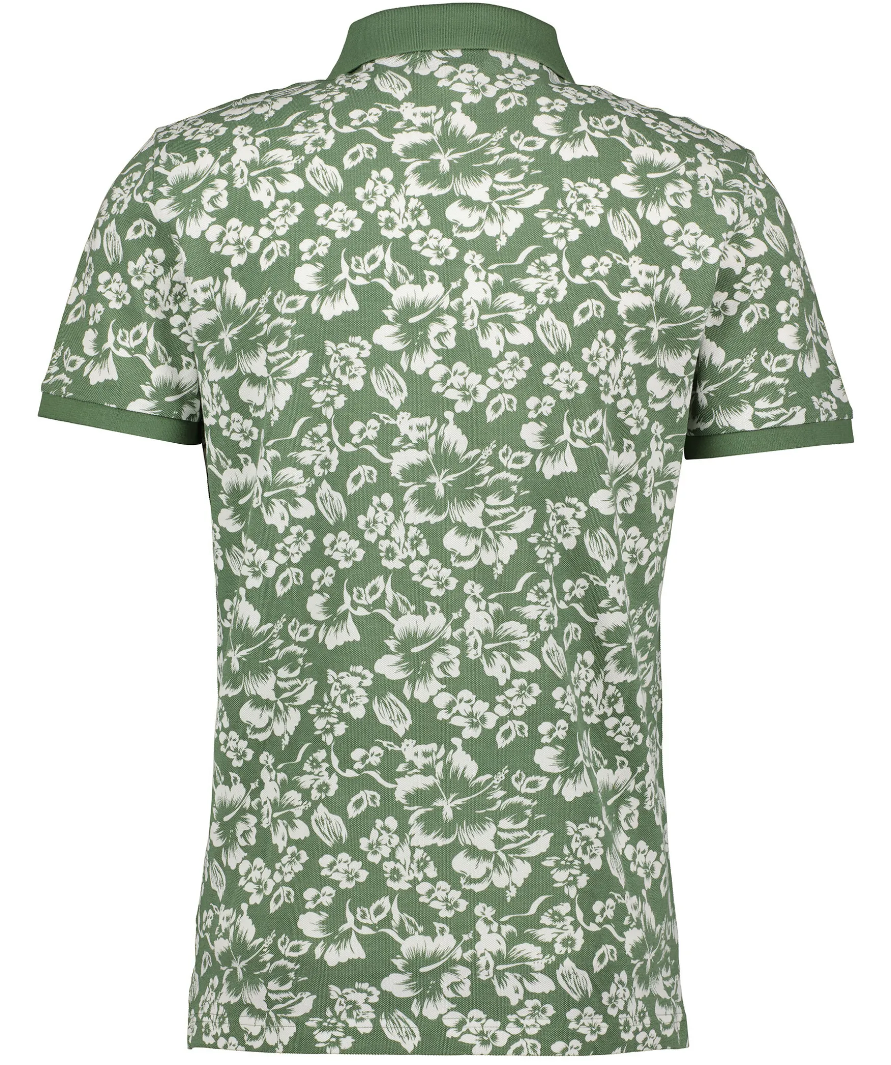Floral Print Ss Pique
