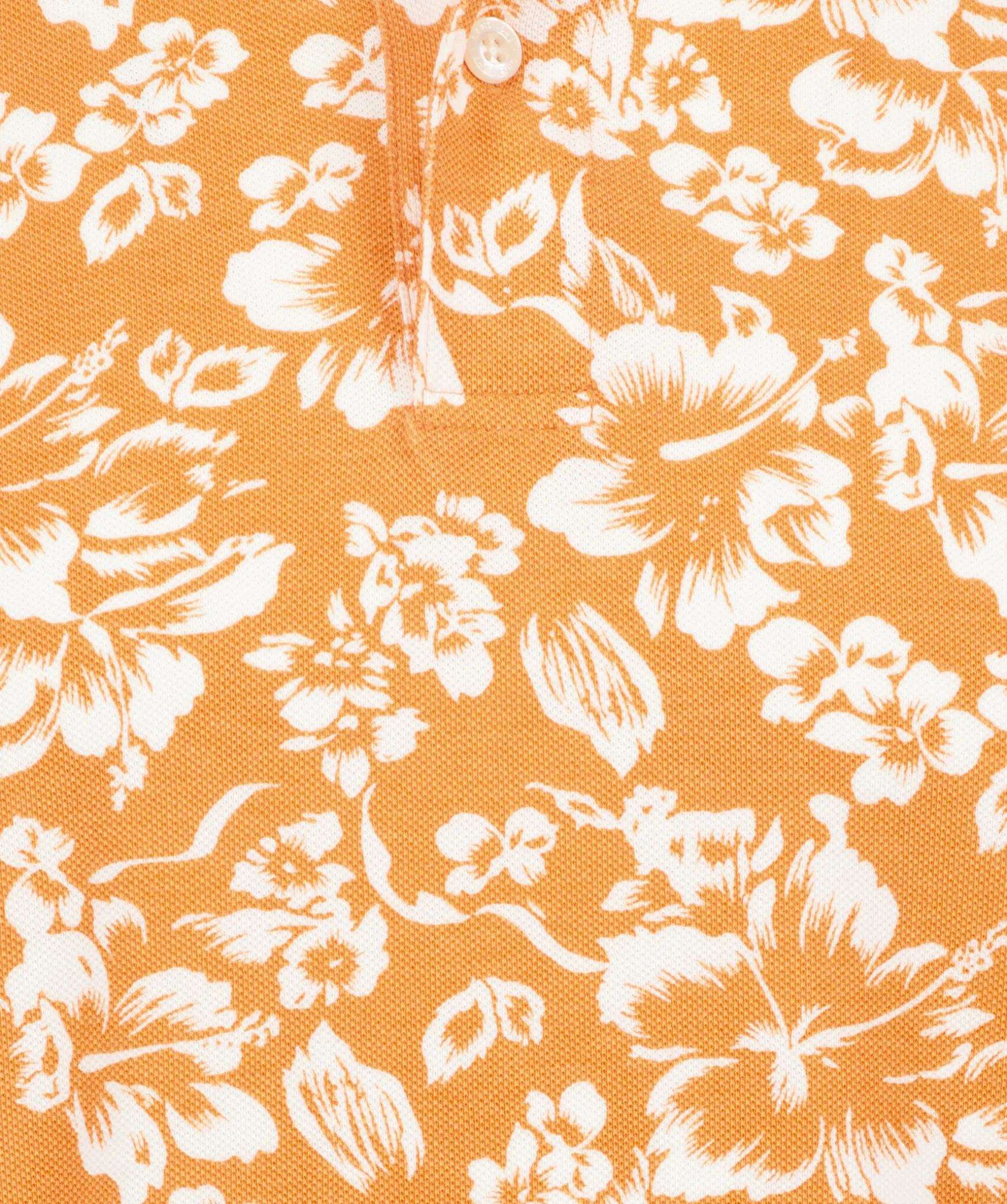 Floral Print Ss Pique