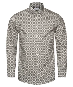 Gemoetric Print Slim Shir