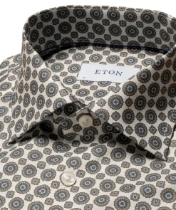 Gemoetric Print Slim Shir