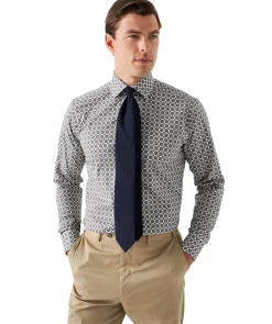 Gemoetric Print Slim Shir