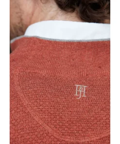 Half Zip Diamond Knit