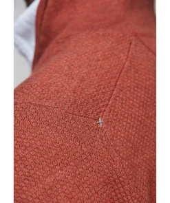 Half Zip Diamond Knit