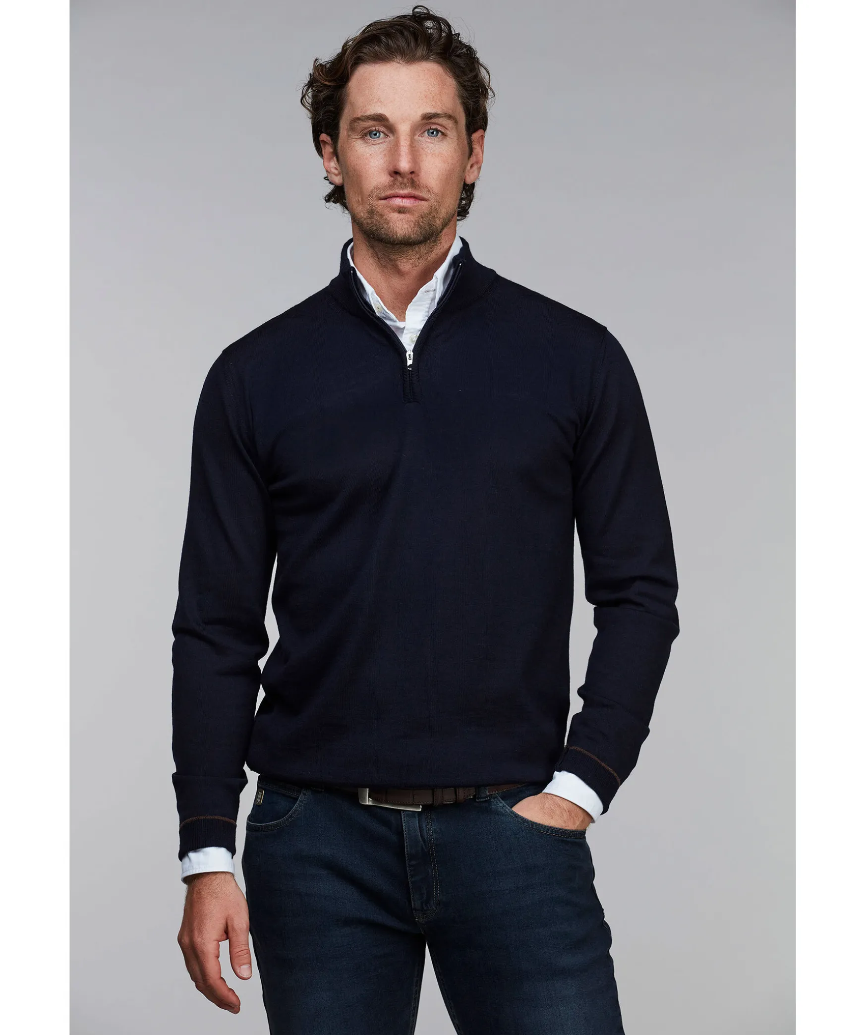 Halfzip Merino Knit
