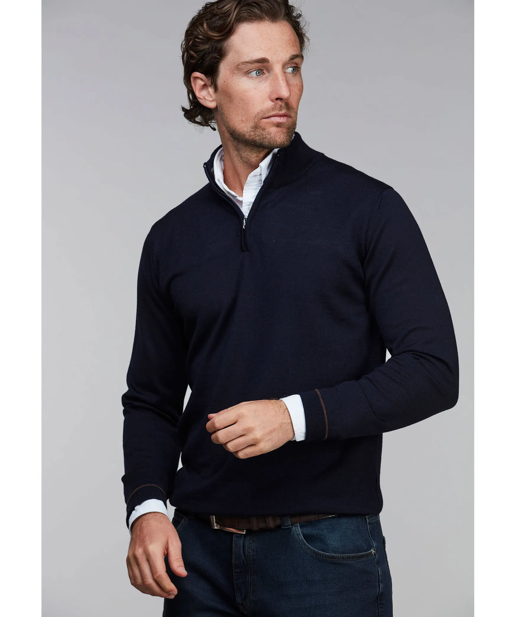 Halfzip Merino Knit