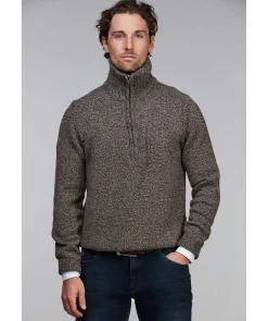 Halfzip Mouline Knit
