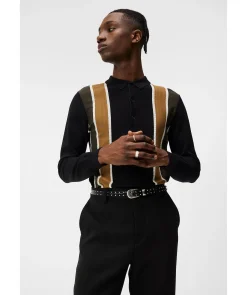 Heden Striped Knit Polo