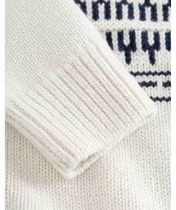 Knitted Pattern Roll Neck