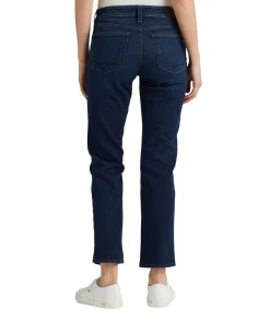 Mid Rise Straight Jeans