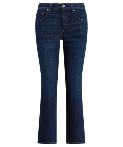 Mid Rise Straight Jeans