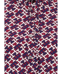 Monogram Frill Blouse