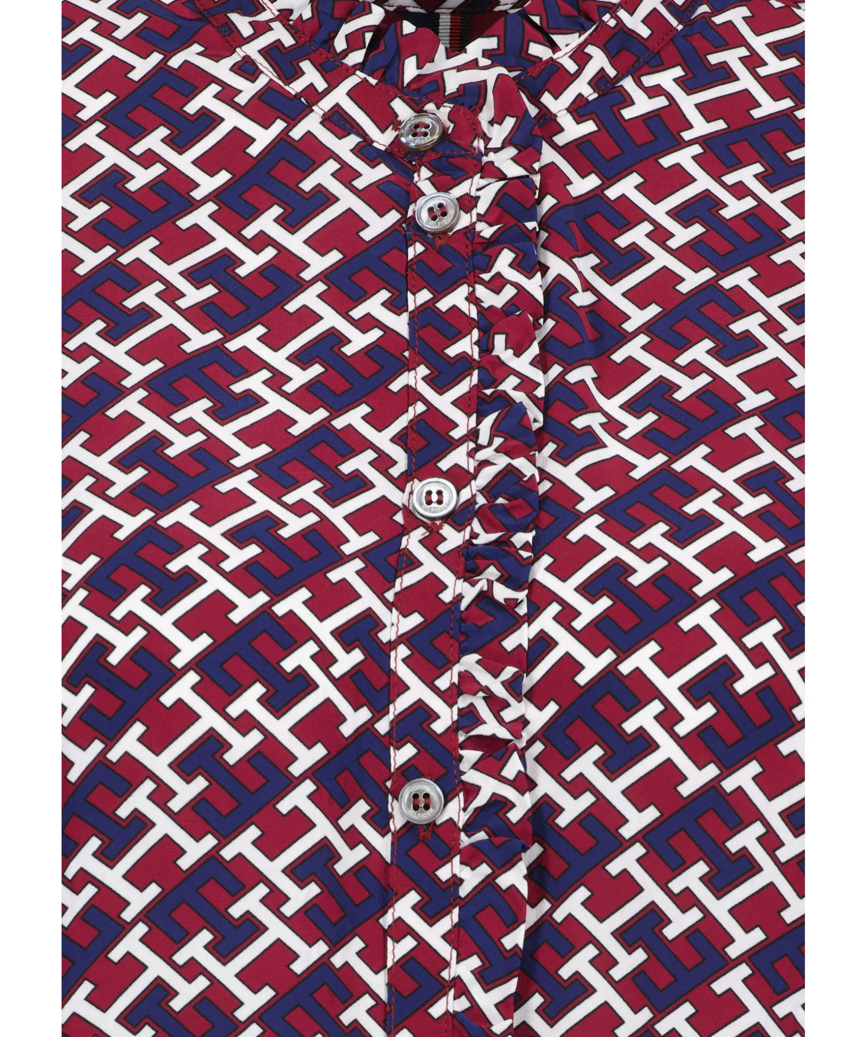 Monogram Frill Blouse