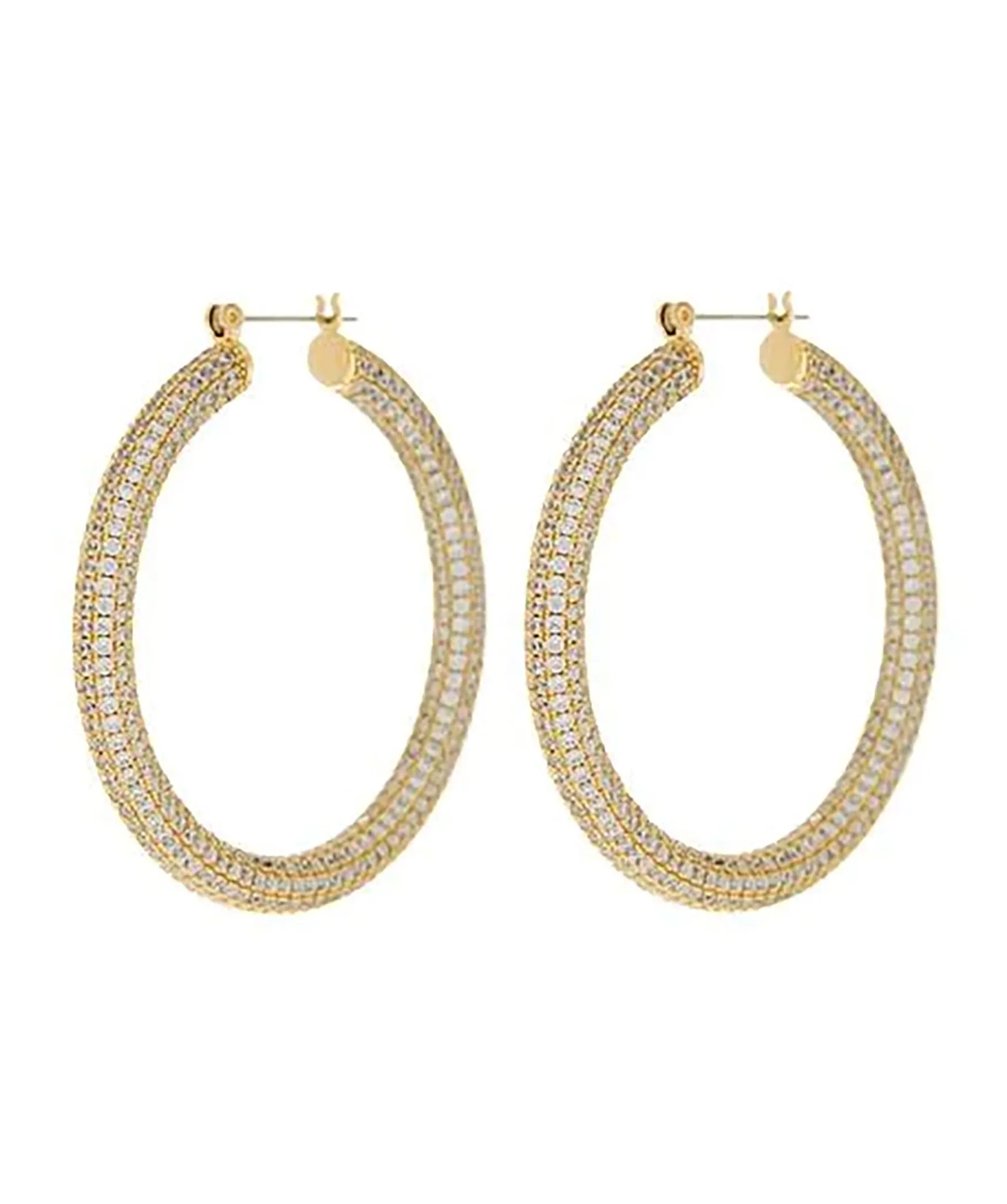 Pave Amalfi Hoops Earring