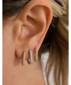 Pave Chain Link Earring