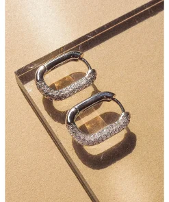 Pave Chain Link Earring