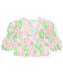 Pleated Georgette Blouse