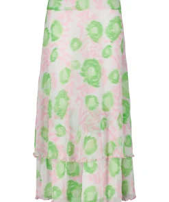 Pleated Georgette Skirt