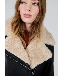 Shearling Leather Biker