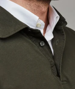 Shirt Collar Polo Ls