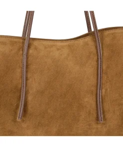 Soft Tulip Suede Tote