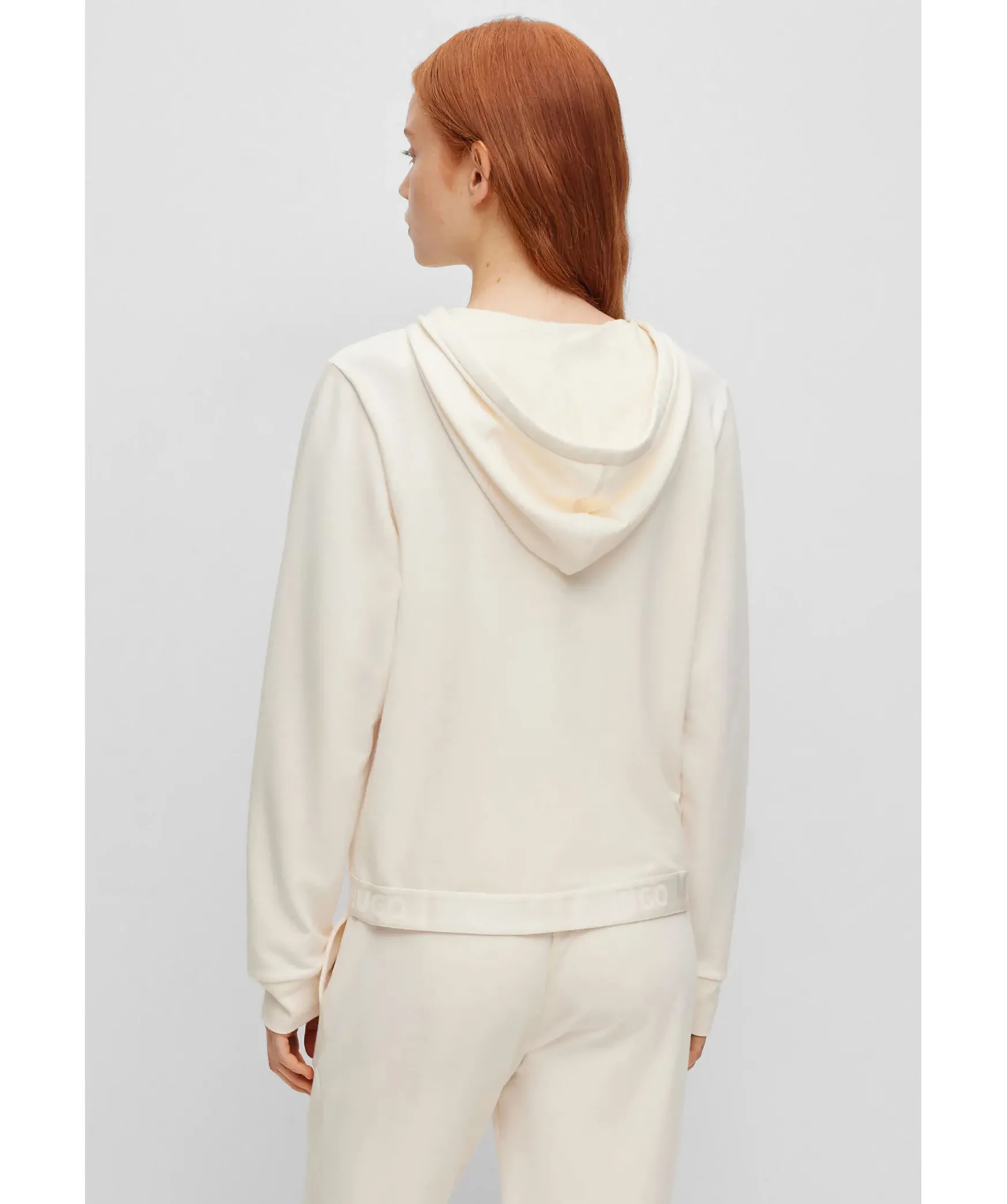 Sporty Logo Zip Hoodie