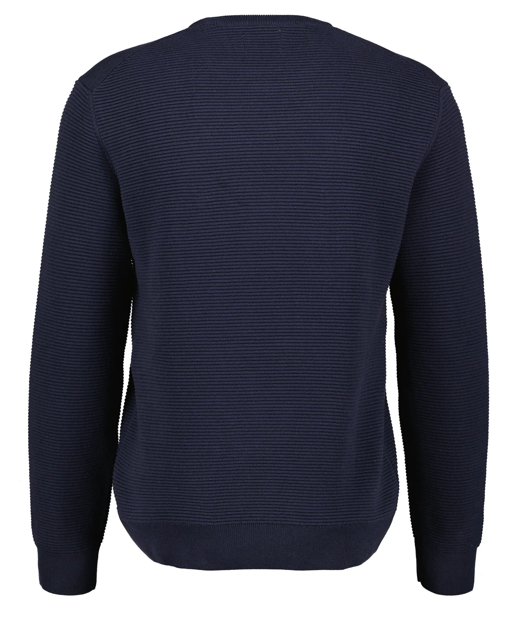 Textured Cotton C-Neck