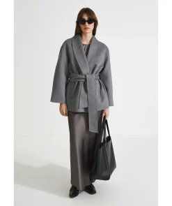 Tulle Wool Coat