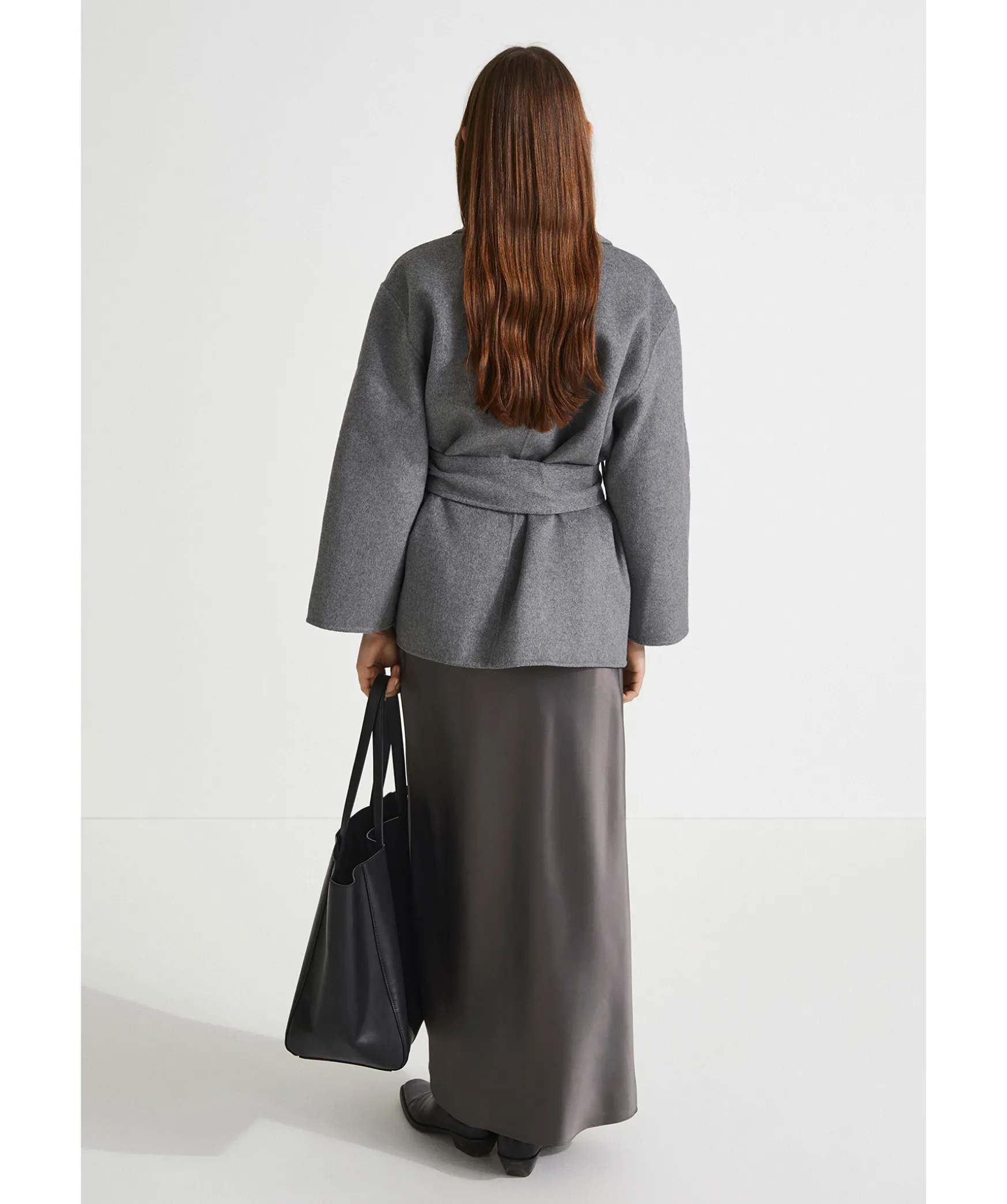 Tulle Wool Coat