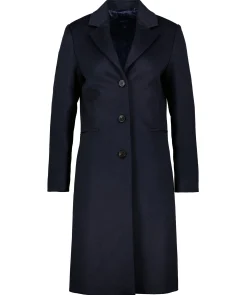 Wool Blend Tailored Coat