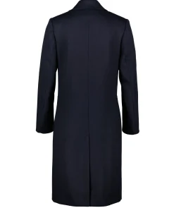 Wool Blend Tailored Coat